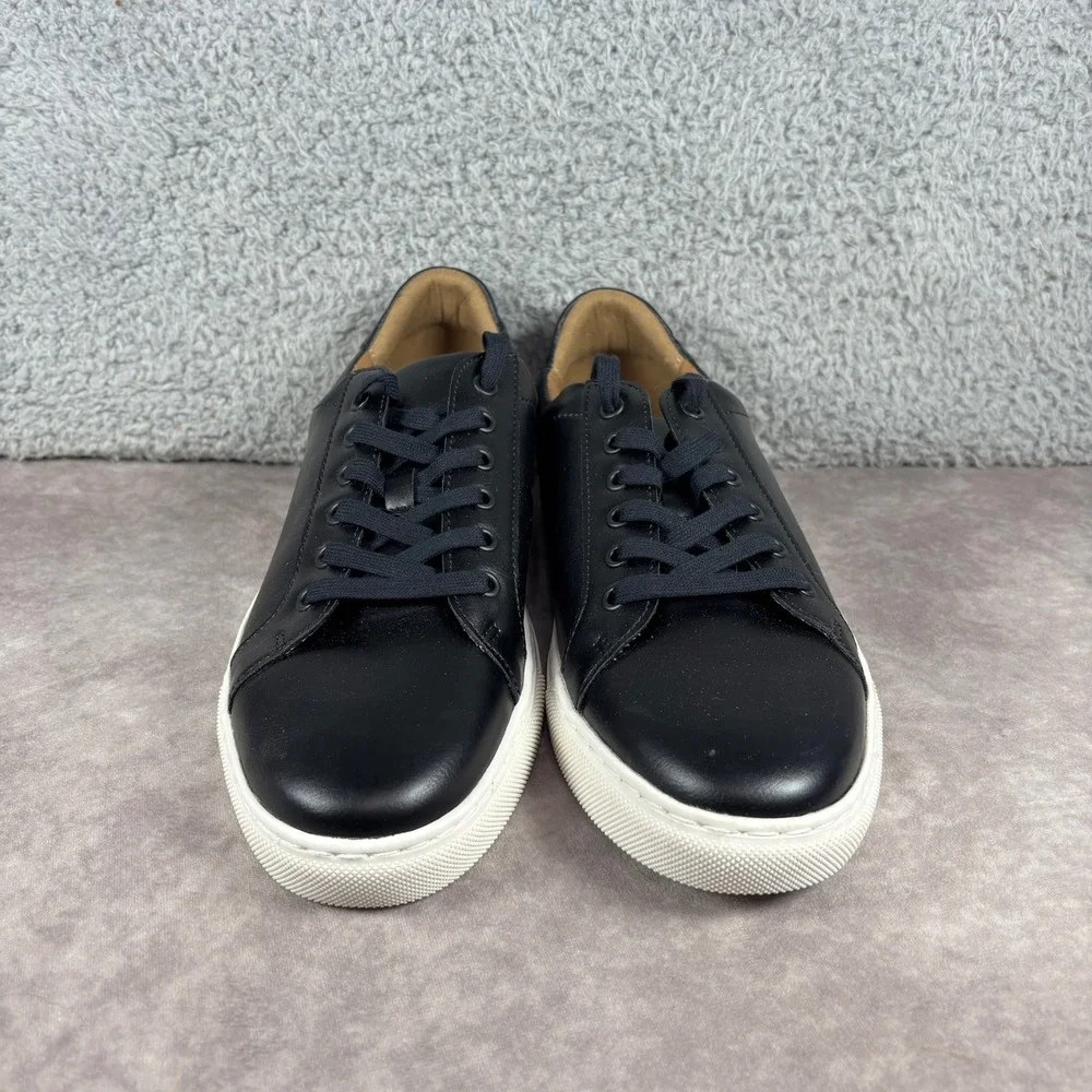 Banana Republic Sneaker Mens 10.5 Black Nicklas Low Top Lace Up 882548 Minimal